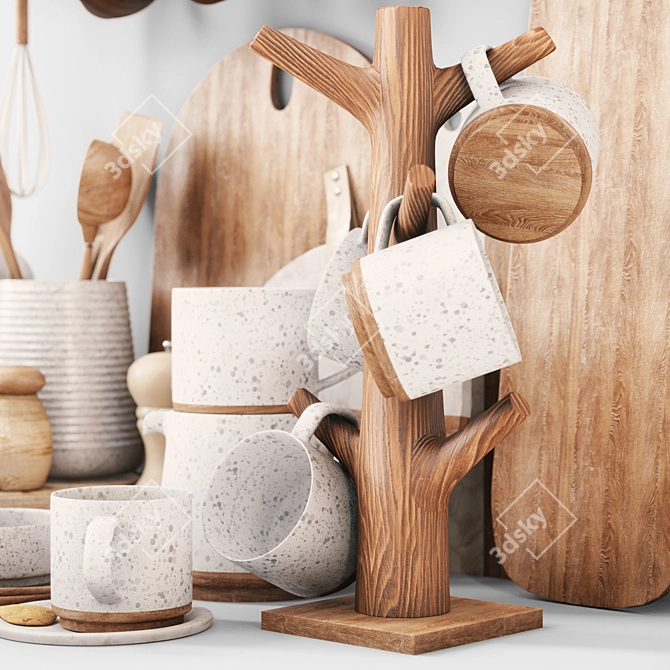 2015 Kitchen Set: UV, Centimeters, Vray, Corona 3D model image 2