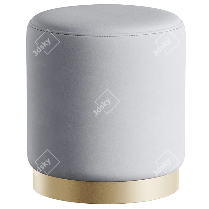 Cosmo Dior Pouf: Elegant and Stylish 3D model image 4