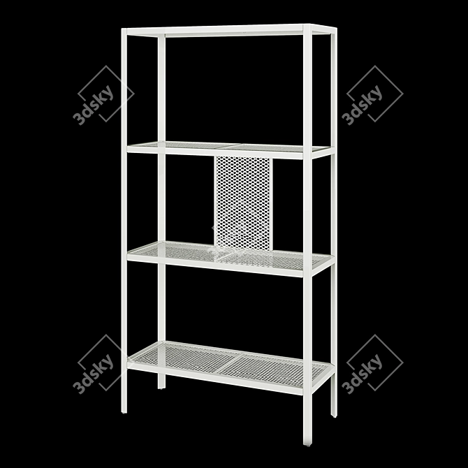 Stylish Metal Shelf: Baggebo 3D model image 1