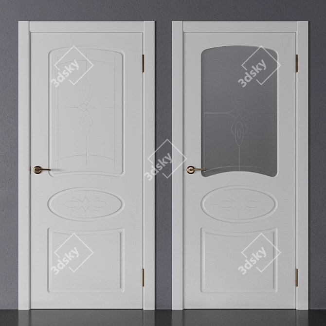 Title: Dubrava Siberia - Vento 1 (OM) Door Collection 3D model image 1