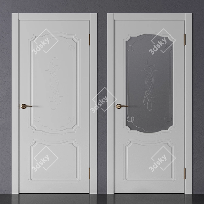 Title: Dubrava Siberia - Vento 1 (OM) Door Collection 3D model image 4