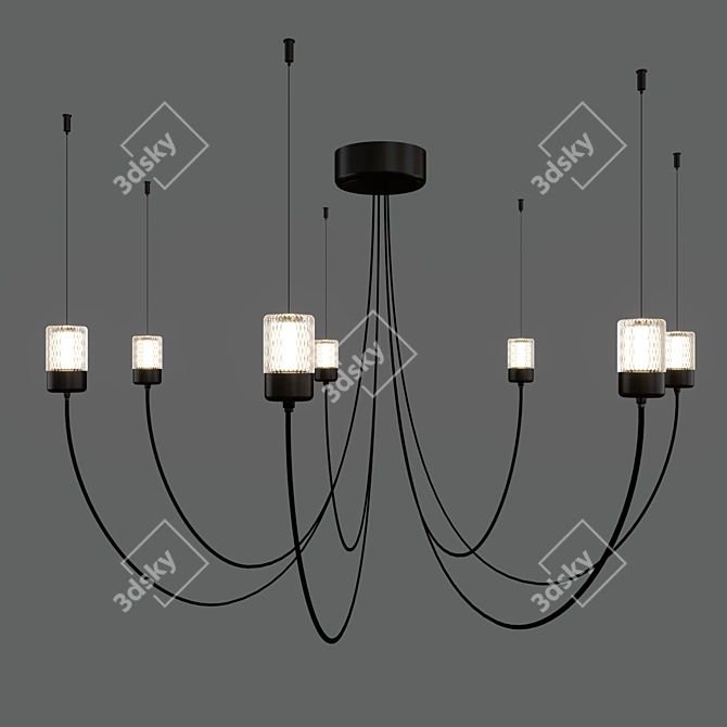 Stunning Moooi Gravity Chandelier 3D model image 1