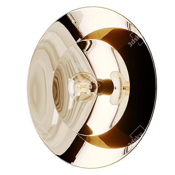 Elegant ZENITH DOUBLE Wall Lamp 3D model image 1