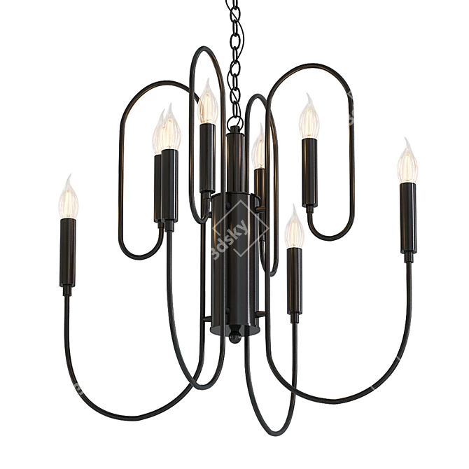 Elegant V-Ray Chandelier 2014 3D model image 1