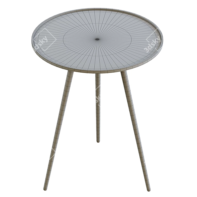 Linden High: Modish Luxury Stool 3D model image 4