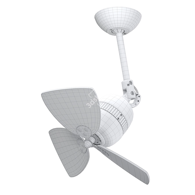 Elegant Vedra Ceiling Fan 3D model image 5