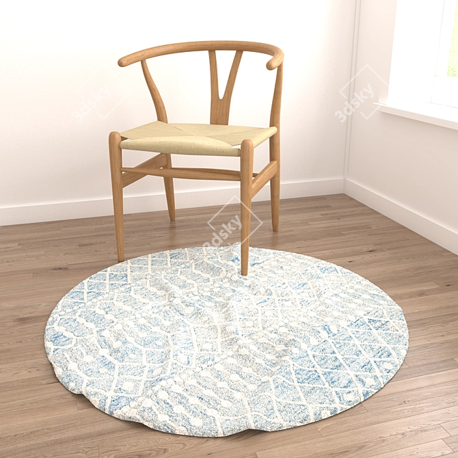 Round Rugs Set - 6pcs 3D model image 6