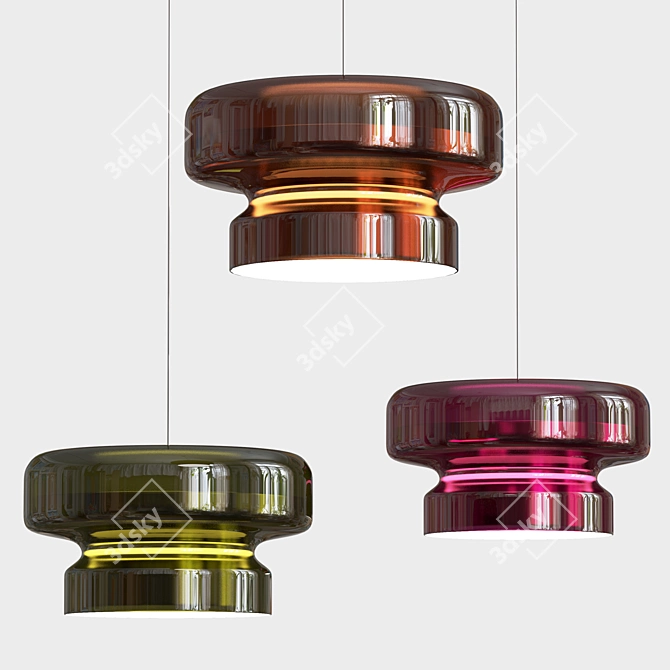 Bohemia Translucent Pendant Light 3D model image 1