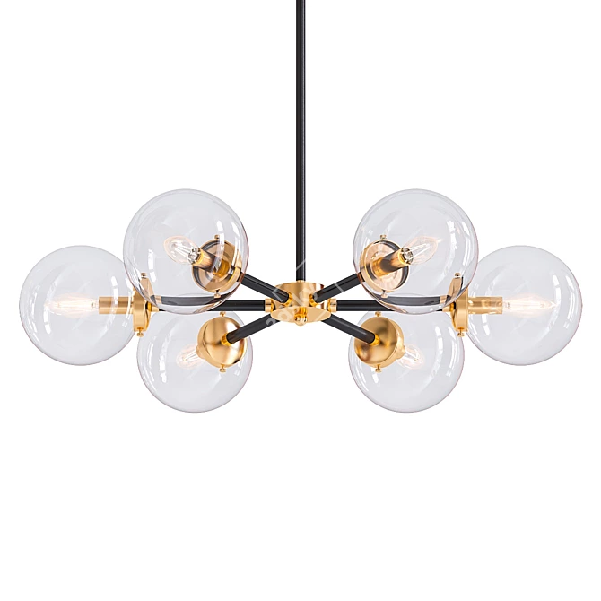 Valerie Sputnik Chandelier: Elegant Lighting Solution 3D model image 1