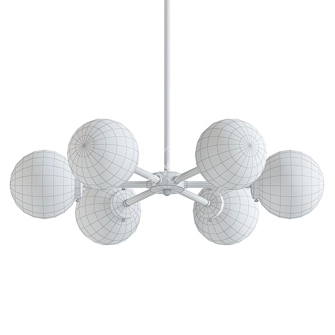Valerie Sputnik Chandelier: Elegant Lighting Solution 3D model image 2