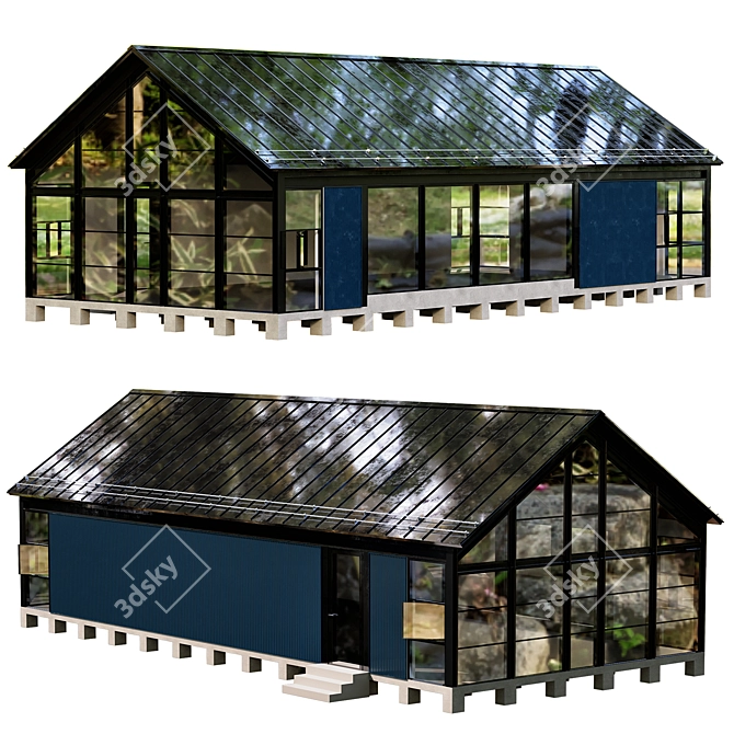 Forest Escape: Lounge House 3D model image 1