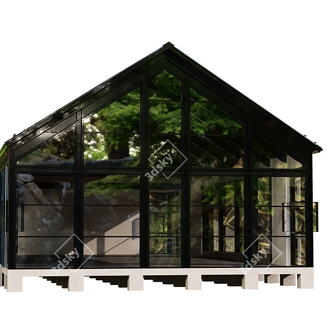 Forest Escape: Lounge House 3D model image 2