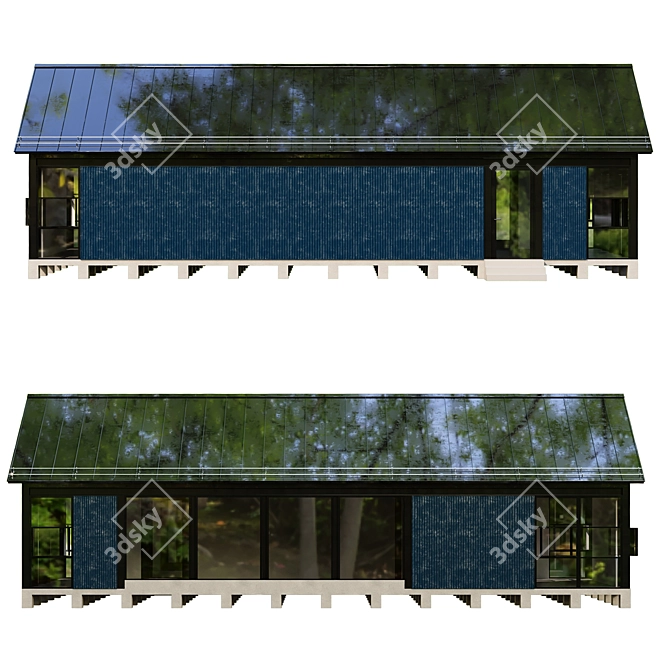 Forest Escape: Lounge House 3D model image 3