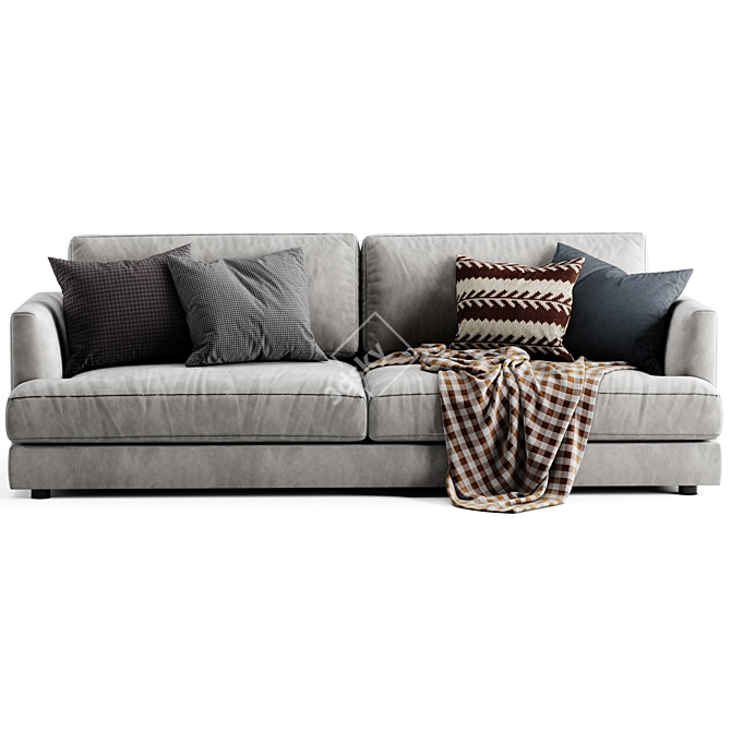 Modern Comfort: West Elm Haven Sofa 3D model image 4