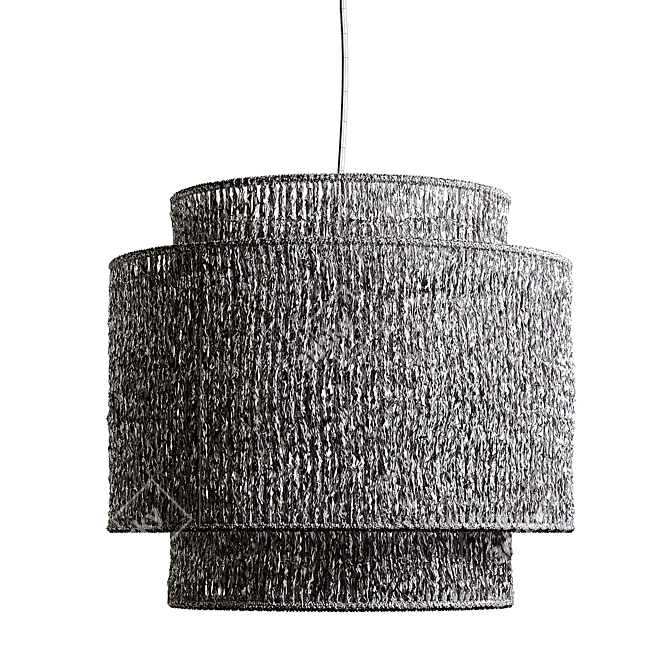 Rustic Hemp Lamp, Yaku 3D model image 2