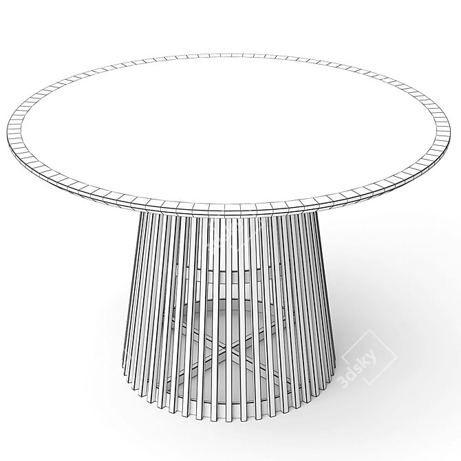 Modern Dining Table Set 3D model image 6