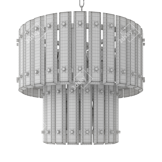 Eichholtz Blason: Elegant Hanging Lamp with 10 E14 Holders & 150cm Length 3D model image 3