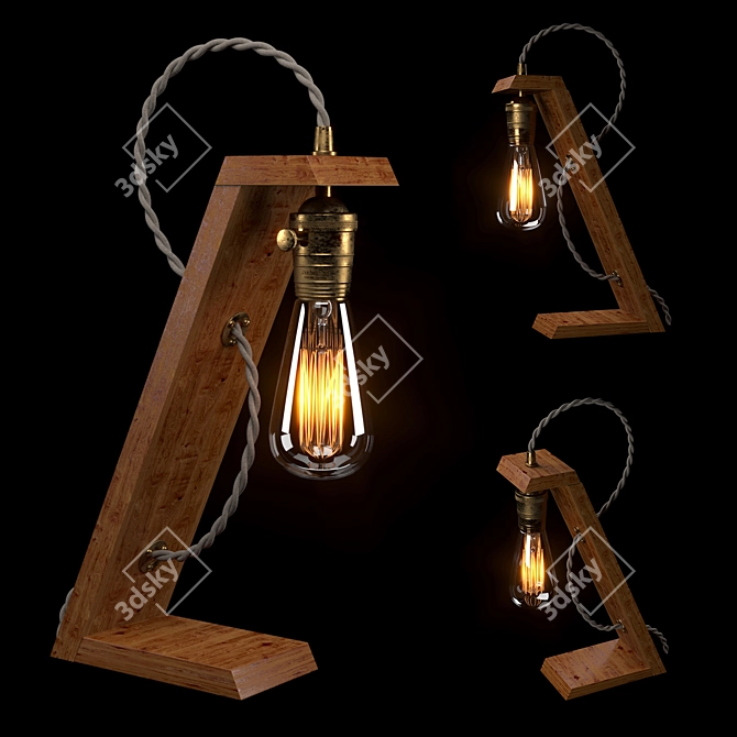 Vintage Edison Bulb - Illuminate Your Space 3D model image 1