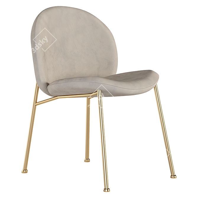 Saba Italia Chair: Sleek Modern Design 3D model image 1