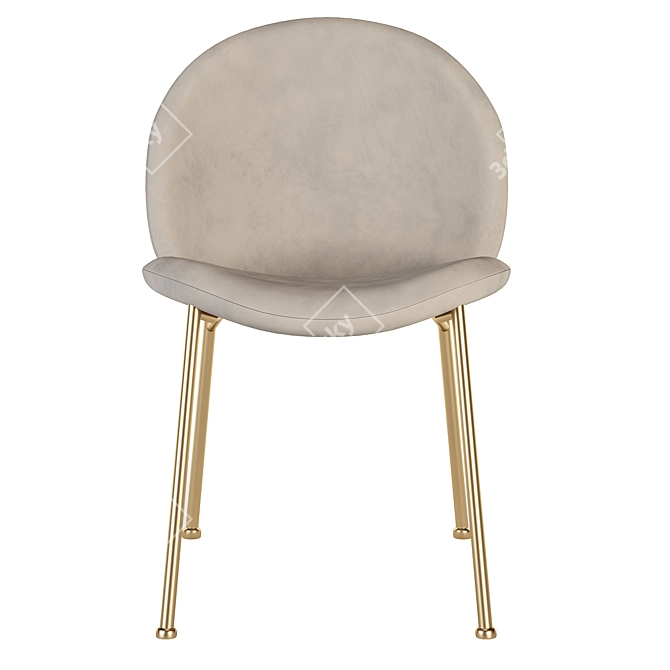 Saba Italia Chair: Sleek Modern Design 3D model image 2