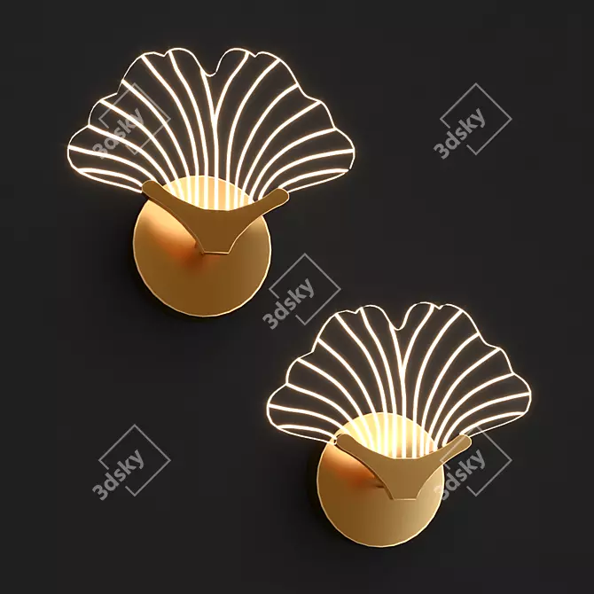 Elegant Selvi B Wall Lamp 3D model image 1