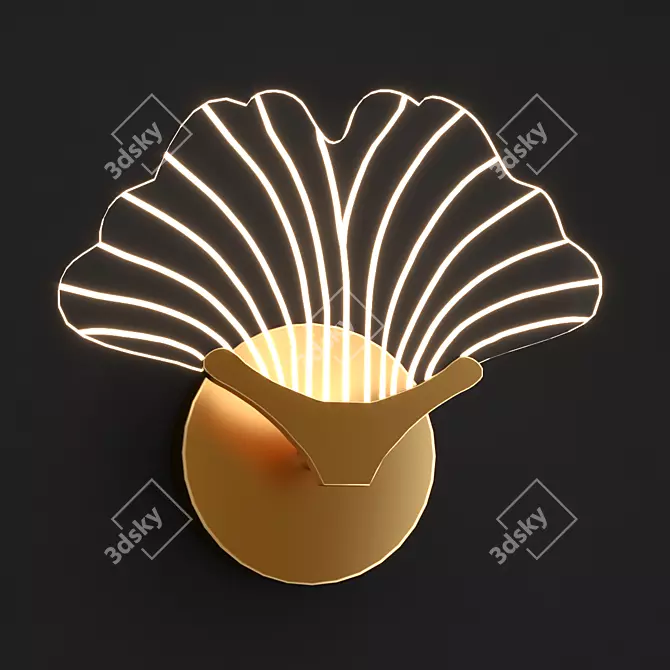 Elegant Selvi B Wall Lamp 3D model image 3