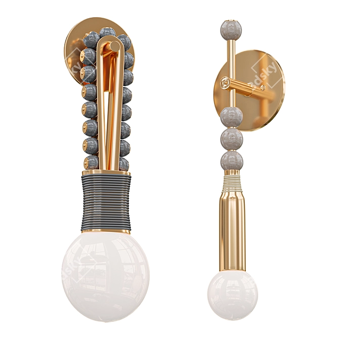 Elegant Talisman Sconce 3D model image 1