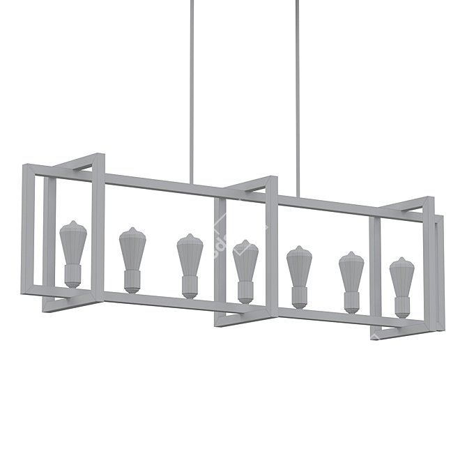 Finnegan 7-Light Pendant: Timeless Elegance 3D model image 2