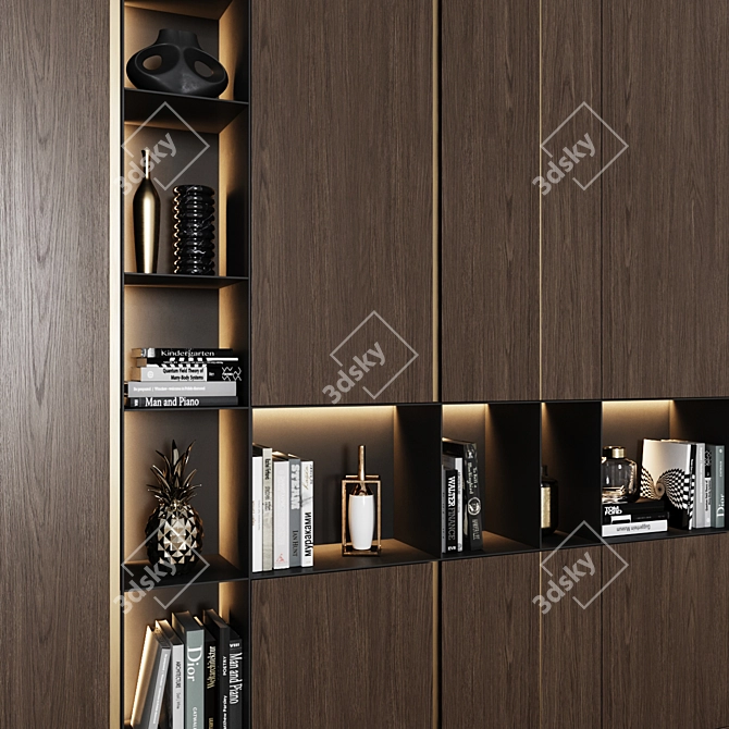 Contemporary Wardrobe 27 - Stylish and Functional 3D model image 2