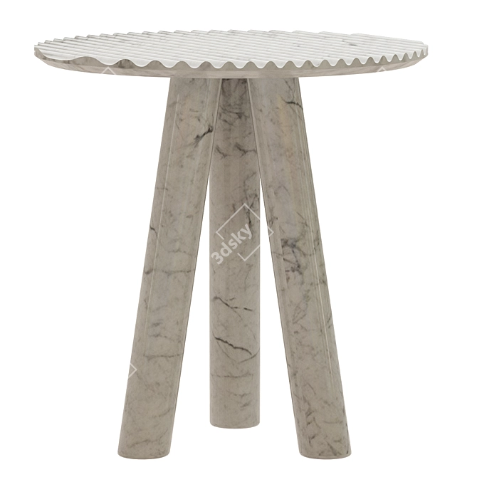 Sleek Rabbet Accent Table 3D model image 3