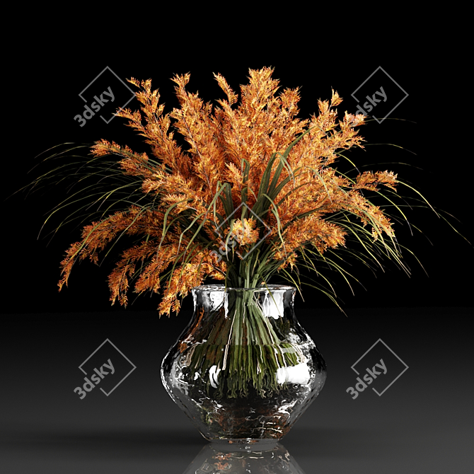 Floral Delight: 9 Bouquets of Beauty 3D model image 3