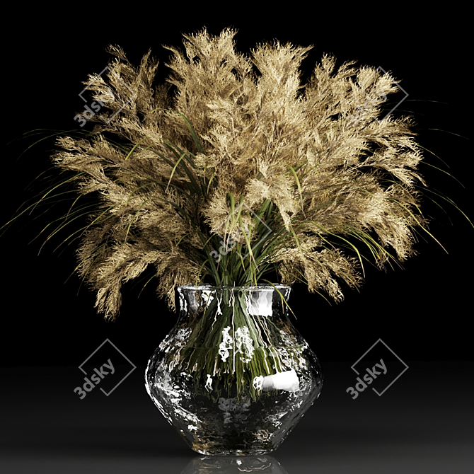 Floral Delight: 9 Bouquets of Beauty 3D model image 4