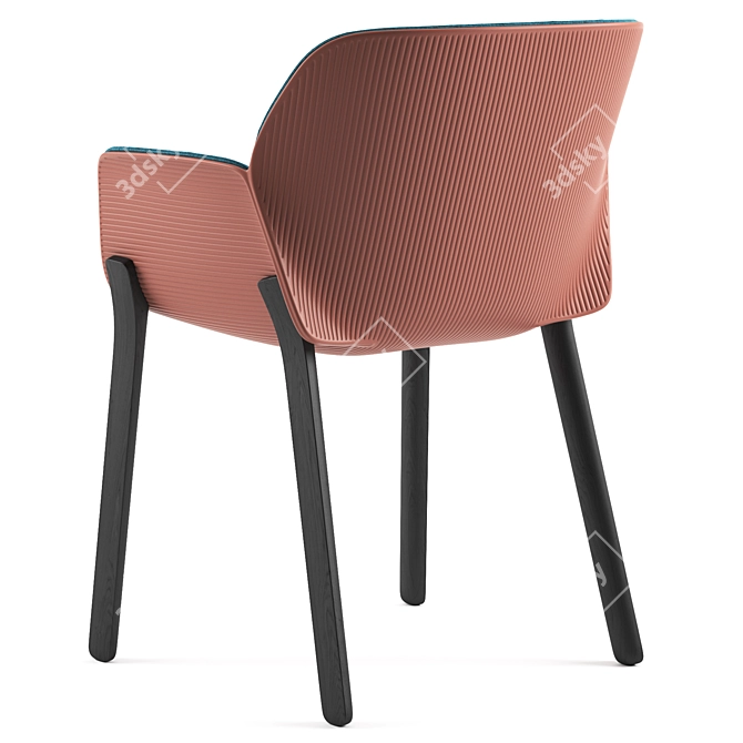 Elegant Nuez SO Chairs 3D model image 4
