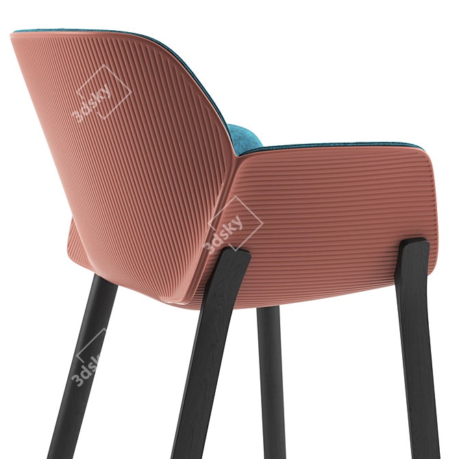 Elegant Nuez SO Chairs 3D model image 5