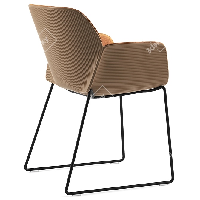 Elegant Nuez SO Chairs 3D model image 6