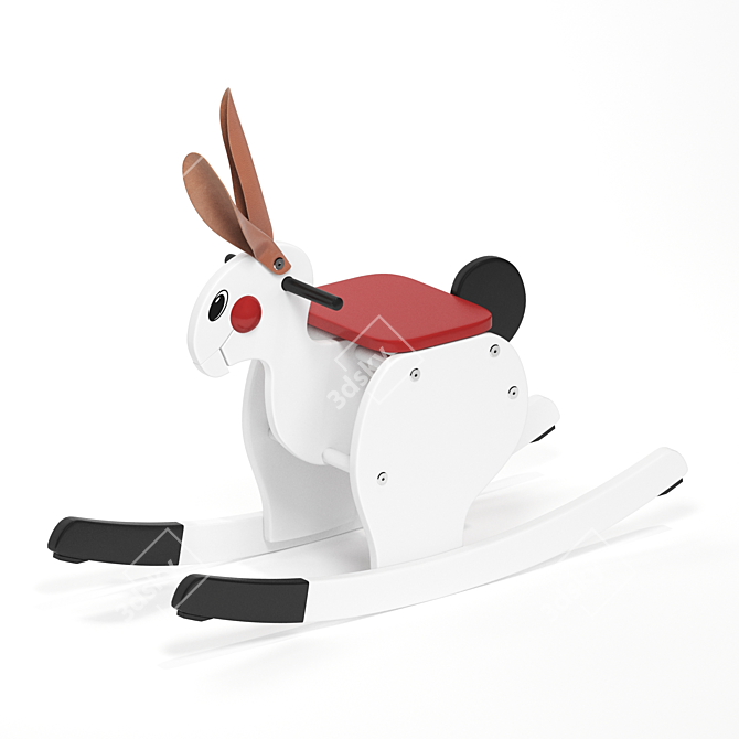 Burke Rocking Rabbit: Modern Elegance 3D model image 7