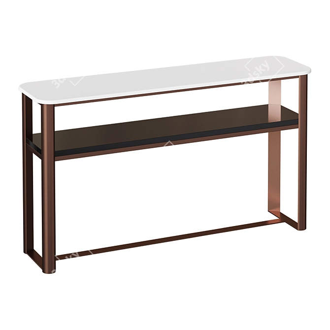 Elegant Uvan Art Console 3D model image 1