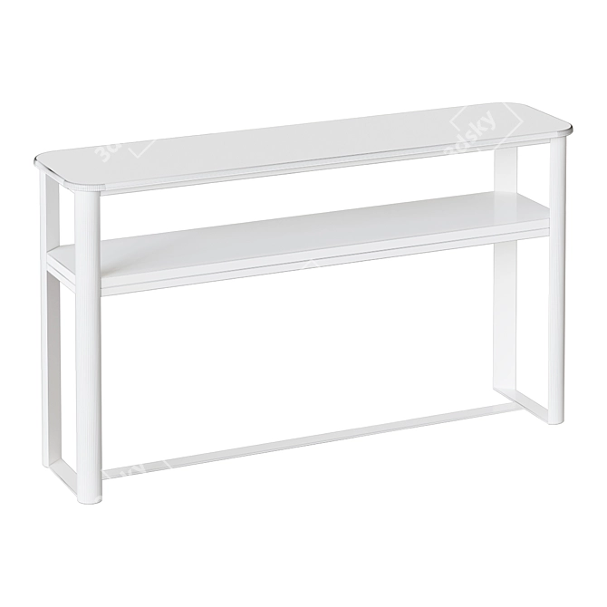 Elegant Uvan Art Console 3D model image 2