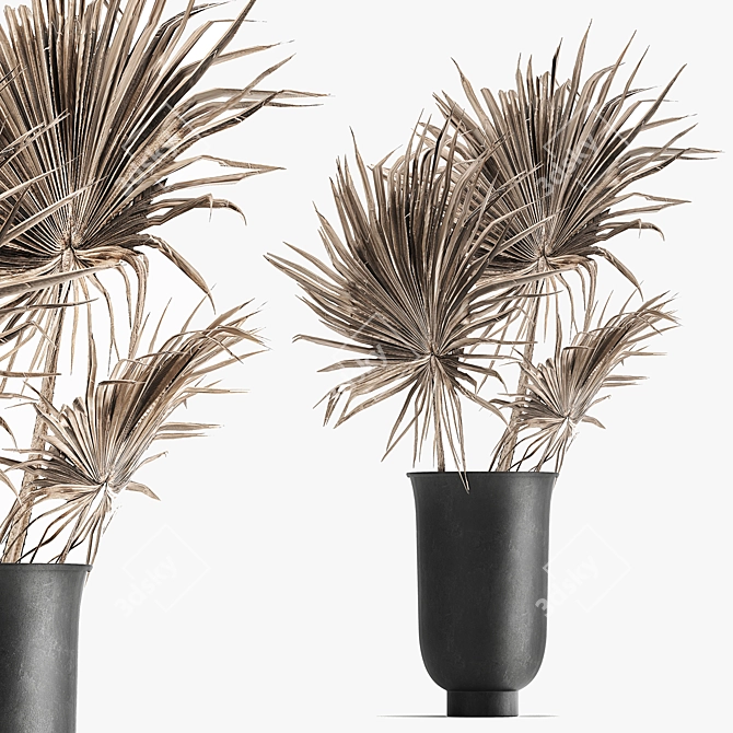 Elegant Palm Leaf Bouquet 3D model image 1