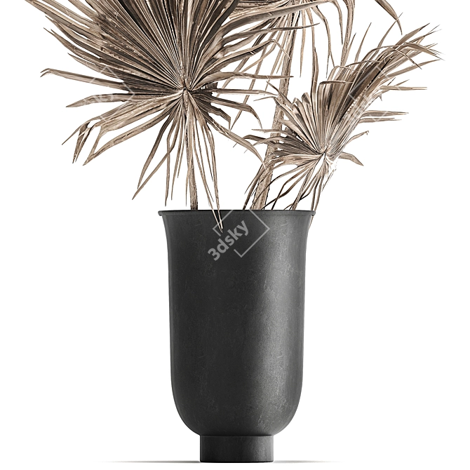 Elegant Palm Leaf Bouquet 3D model image 2