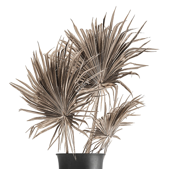 Elegant Palm Leaf Bouquet 3D model image 3