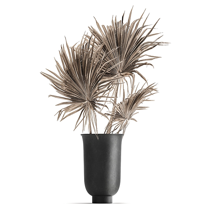 Elegant Palm Leaf Bouquet 3D model image 4