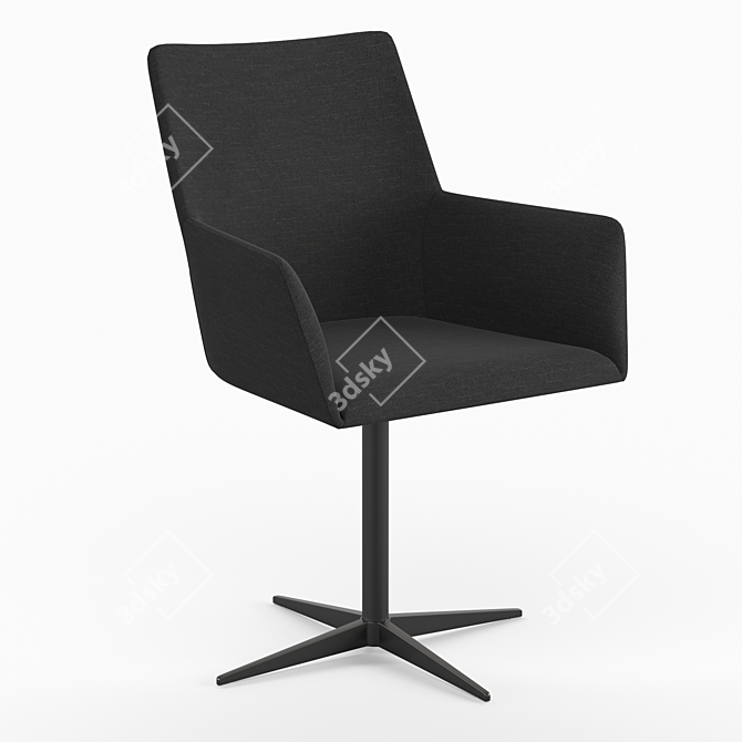 Vintage Style Office Chair - LA REDOUTE INTERIEURS 3D model image 1