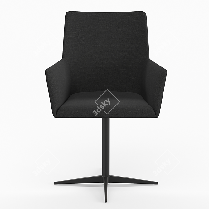 Vintage Style Office Chair - LA REDOUTE INTERIEURS 3D model image 2