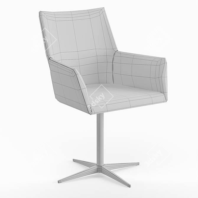 Vintage Style Office Chair - LA REDOUTE INTERIEURS 3D model image 5