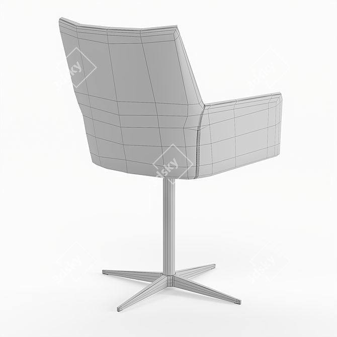 Vintage Style Office Chair - LA REDOUTE INTERIEURS 3D model image 6