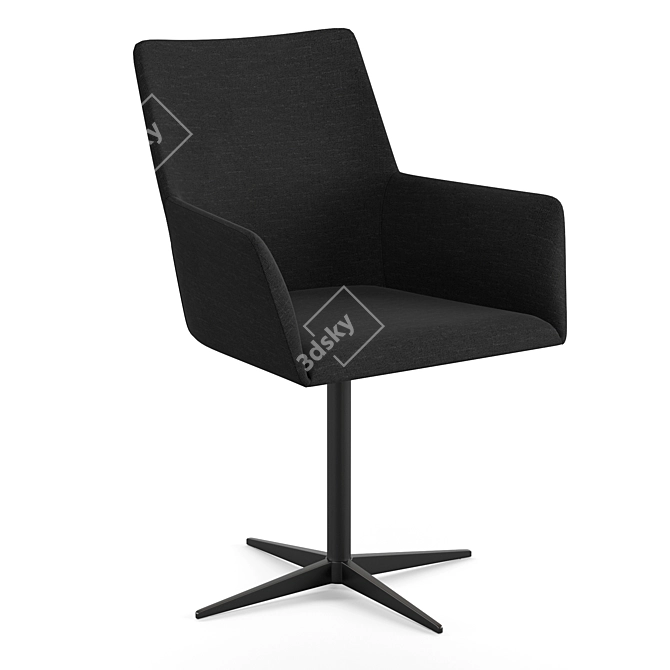 Vintage Style Office Chair - LA REDOUTE INTERIEURS 3D model image 8