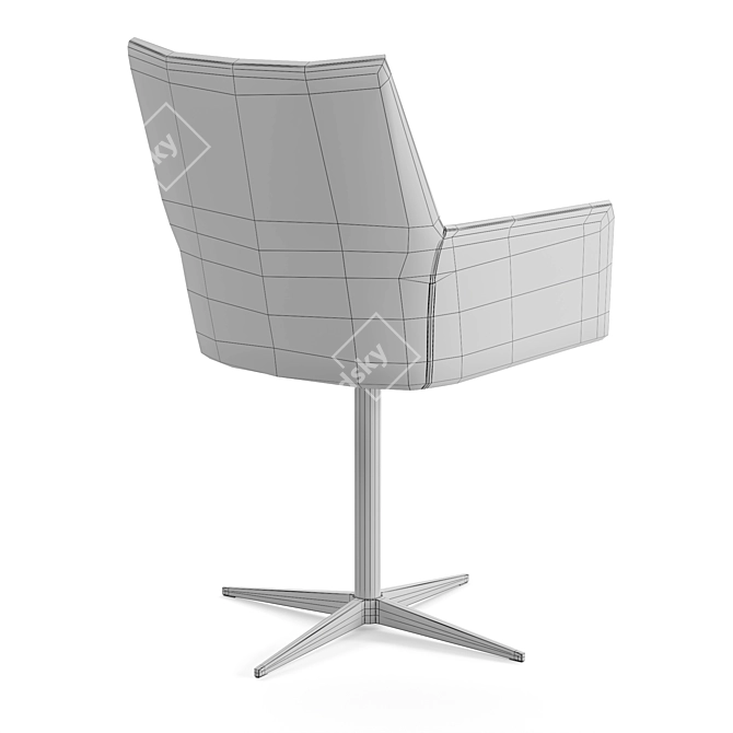 Vintage Style Office Chair - LA REDOUTE INTERIEURS 3D model image 13