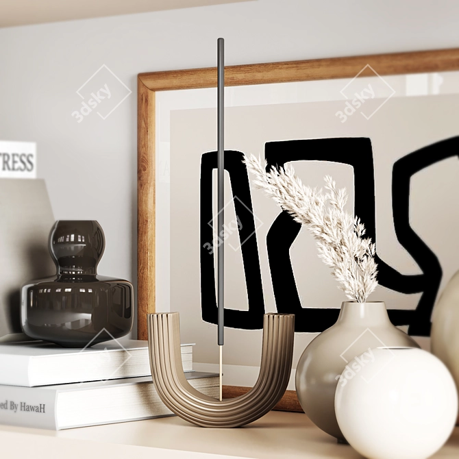 Modern Home Decor Set 3D model image 3