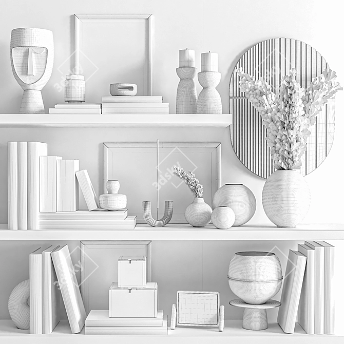 Modern Home Decor Set 3D model image 5